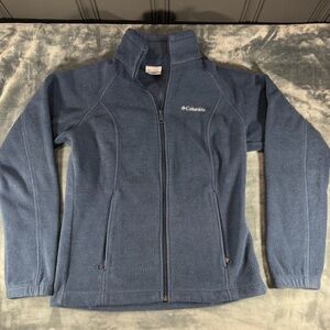 Columbia Sportswear Benton Springs Full Zip Fleece Jacket Womens M Blue